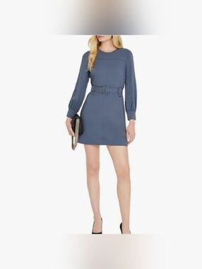 NWT Club Monaco Long Sleeve Belted Dress